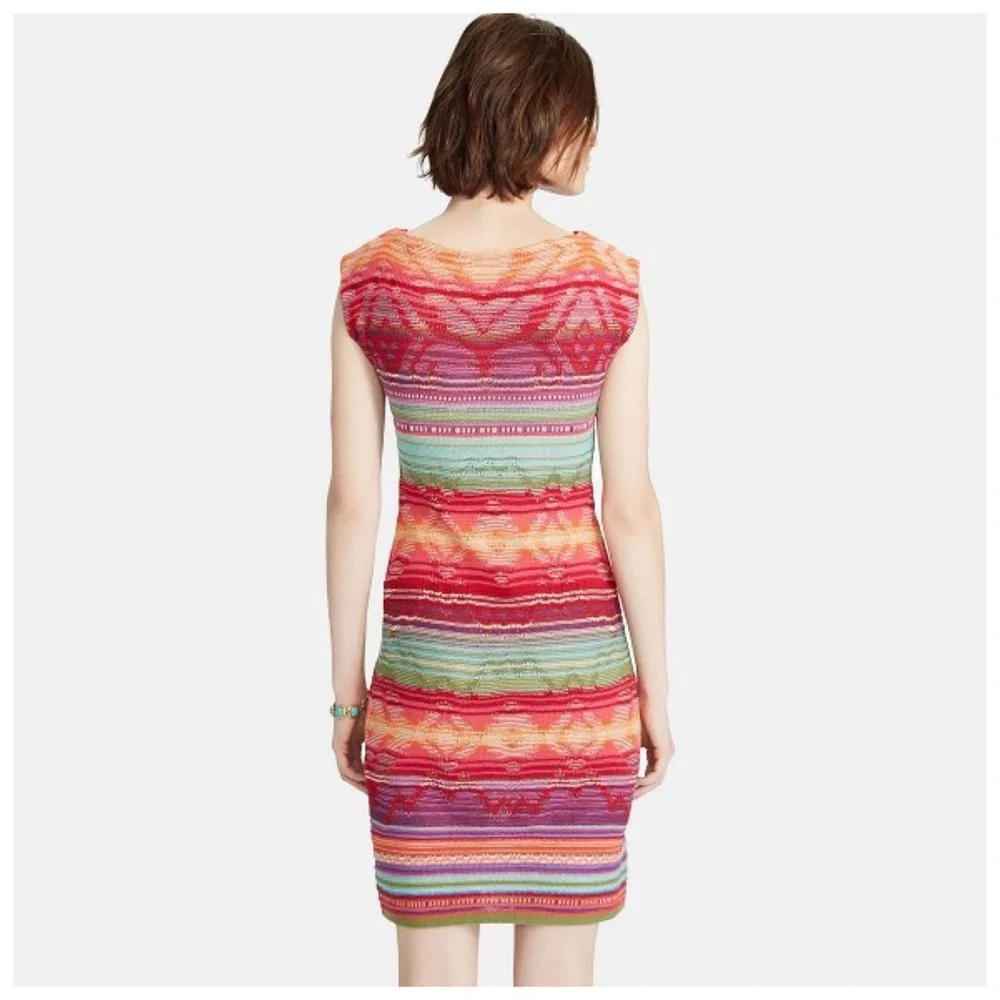 Ralph Lauren Linen & Cotton Cap Sleeve Dress - Picture 4 of 11